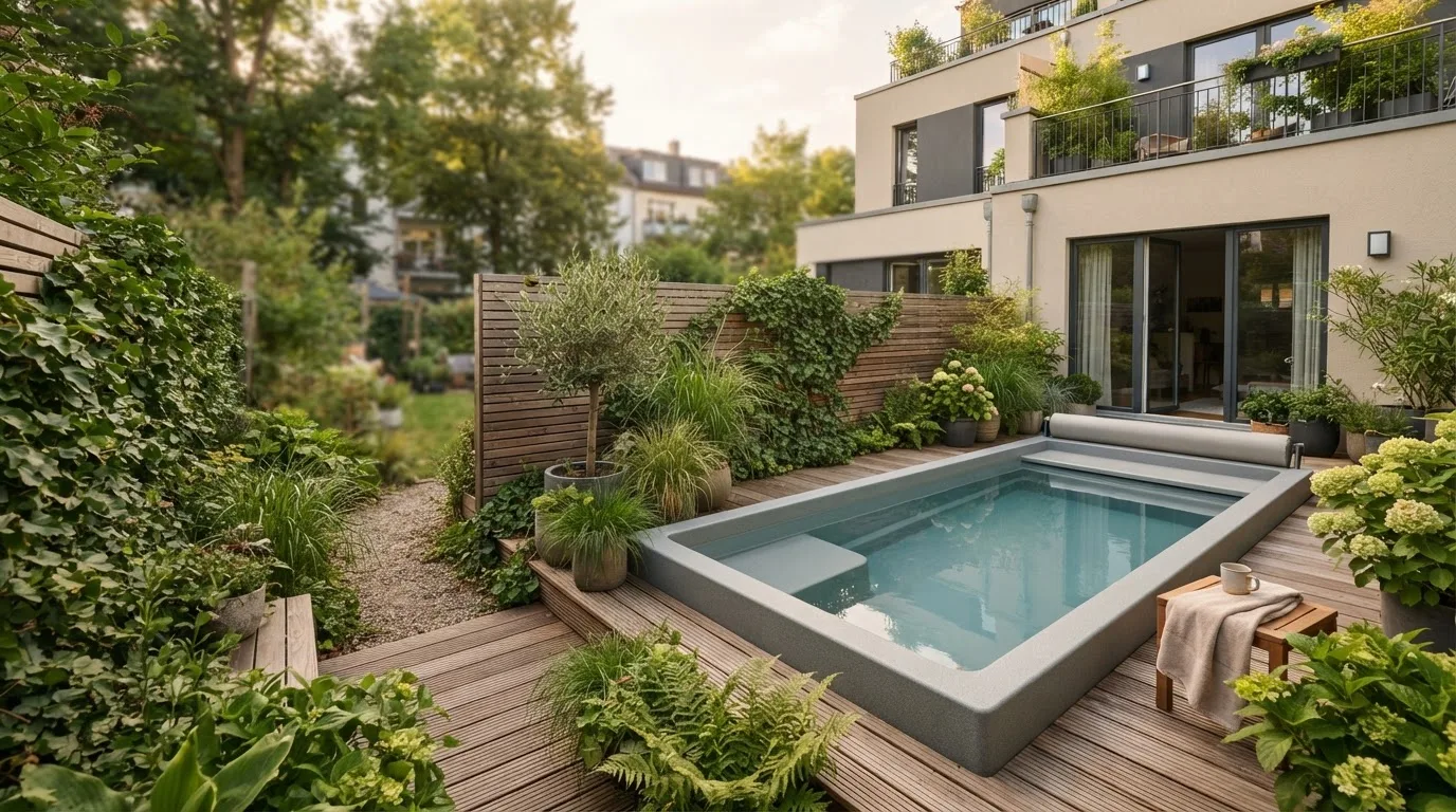 Mini-Pool aus Polypropylen: Die kompakte Abkühlung für kleine Gärten